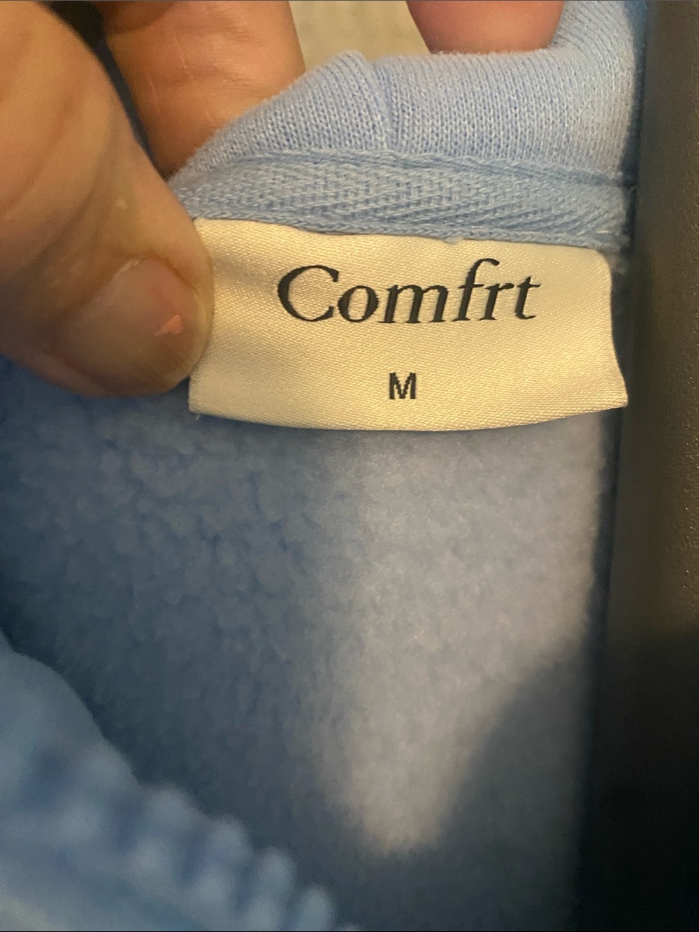 Women's Comfrt Light blue Zip-Up Hoodie Jacket - Picture 3 of 8